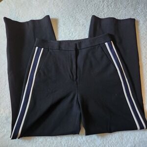 Boden Navy Trousers with White Stripes